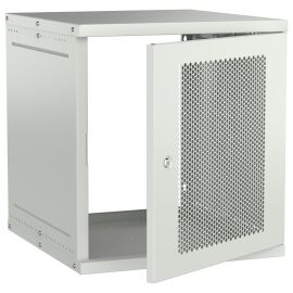 Шкаф настенный 19" 12U 600х650мм перфорированная дверь серый GENERICA