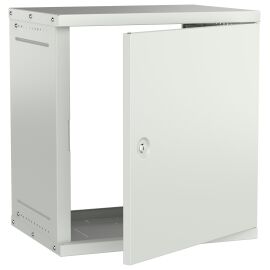 Шкаф настенный 19" 12U 600х450мм металлическая дверь серый GENERICA