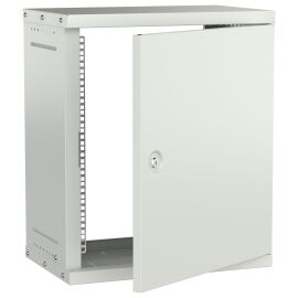 Шкаф настенный 19" 12U 550х350мм металлическая дверь серый GENERICA