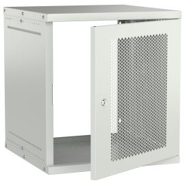 Шкаф настенный 19" 12U 600х600мм перфорированная дверь серый GENERICA