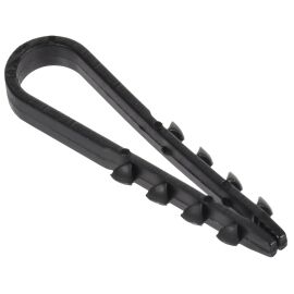 Дюбель-хомут 5х10мм для круглого кабеля нейлон черный (100шт/упак) GENERICA