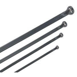 Хомут кабельный усиленный Хку 2,5х160мм со стальным замком черный (100шт) IEK