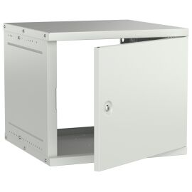 Шкаф настенный 19" 9U 600х600мм металлическая дверь серый GENERICA