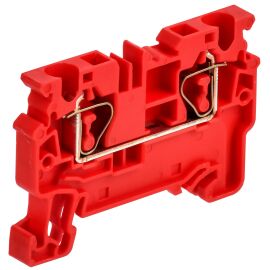 Клемма пружинная CX4, проходная, красная, IEK AF-CT40-00-K04-004