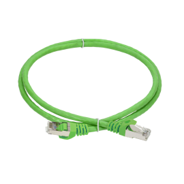 Патч-корд 4 пары, 2хRJ45, 0,5м, Кат.6A, S/FTP, зеленый, LSZH, standart, ITK PC02-C6ASL-D05M-SC-HC