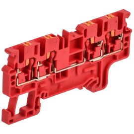 Клемма пружинная CP-MC, Push In, 4 вывода, 2,5мм2, красная, IEK AF-CT22-00-4-K04-002