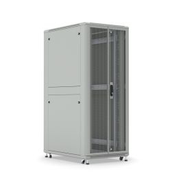 Шкаф напольный 19", 22U, 1166x600х800мм, перфорированные двойные двери, серый, DANNMAN SXT2268DDGY 