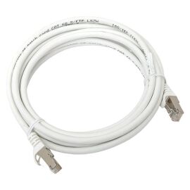 Патч-корд TERACOM CS Cat.6A экран. S/FTP LSZH белый (3,0м)                                          