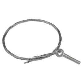 Трос стальной с рым-болтом М6 3 м (2 мм) EKF                                                        