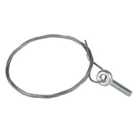 Трос стальной с рым-болтом М8 2 м (2 мм) EKF                                                        