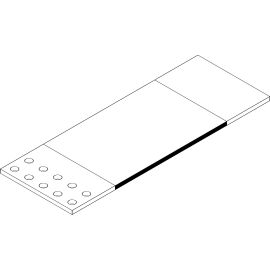 Шина алюминиевая гибкая ШАГ 50х(500х140х0,2мм), IEK YBH10-50-140-D02-D05