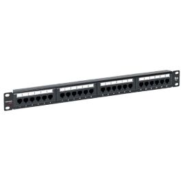 Патч-панель 1U, 19'', 24хRJ45, UTP, кат.5e. Dual IDC TERACOM TRP-PPNL-5EUTP-1U24