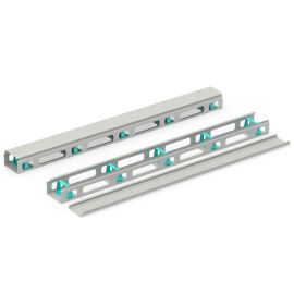 Организатор вертикальный 42U, с крышкой, 5 колец (пласт.), серый, DANNMAN 4114207