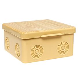 Коробка распределительная КМР-030-034 пылевлагозащ. без мембр. вводов (100x100x55) светл. дер. EKF  