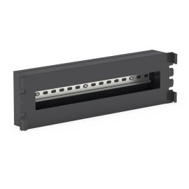 Панель с DIN-рейкой, 19", 3U, черная, DANNMAN 4073009