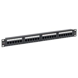 Патч-панель 1U, 19'', 24хRJ45, UTP, кат.6. Dual IDC TERACOM TRP-PPNL-6UTP-1U24