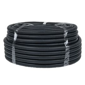 Труба гофр. безгалог. FRHF с протяжкой d25 мм (75 м) черн. EKF-Plast                                