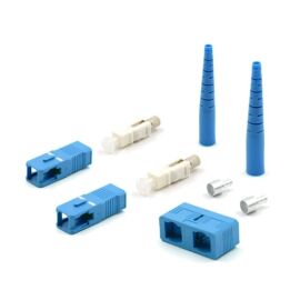 Коннектор разобранный SC/UPC, SM, Duplex, феррул, кабель 3мм