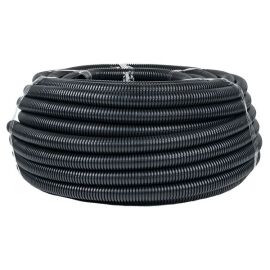 Труба гофр. безгалог. FRHF с протяжкой d32 мм (50 м) черн. EKF-Plast                                