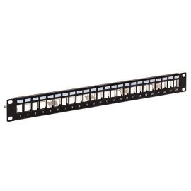 Патч-панель 1U, 19'', 24хRJ45, FTP, модульная, с органайзером, TERACOM PRO TRP-MODP-FTP-1U24