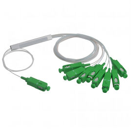 Делитель оптический PLC, 1х8, микрокорпус, 0,9 мм, SC/APC