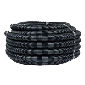 Труба гофр. безгалог. FRHF с протяжкой d40 мм (25 м) черн. EKF-Plast                                