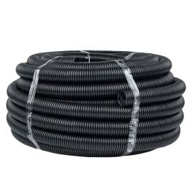 Труба гофр. ПНД с протяжкой d40 мм (25 м) черн. EKF-Plast                                           