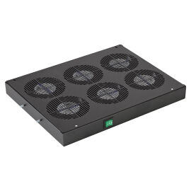 Модуль вентиляторный ВМ-6-19"-Ч, 6 вентилятора с термодатчиком, 35С, ССД 130411-01254