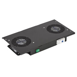 Модуль вентиляторный ВМ-2-Т-Ч, потолочный, 2 вентилятора с термореле, черный, ССД 130411-01289