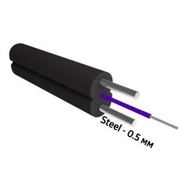 Кабель FTTx-T2-1-2000m, 1хG.657.A1, LSZH, 2х0,5 Steel, 0,6кН, 2км, SIBVOLS C-033