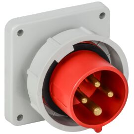 Вилка встраиваемая ССИ-3142, 16А-6ч, 380В, 3P+PE, IP67, IEK PSR32-016-4-0-67