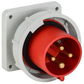Вилка встраиваемая ССИ-3242, 32А-6ч, 380В, 3P+PE, IP67, IEK PSR32-032-4-0-67