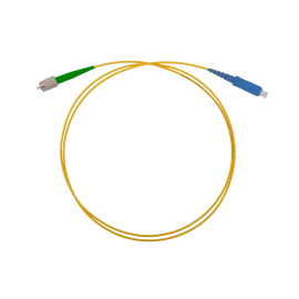 Шнур оптический FC/APC-SC/UPC, SM, 1м, Simplex, желтый, ССД 130201-02821