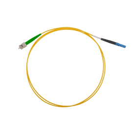 Шнур оптический FC/APC-LC/UPC, SM, 1м, Simplex, желтый, ССД 130201-02760