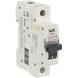 Выключатель автоматический 1P, 16A, х-ка D, M06N, IEK AR-M06N-1-D016
