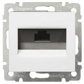 VALENA DIY Розетка телефонная с рамкой RJ11 белый