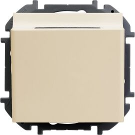 INSPIRIA Выключатель карточный 6А без задержки выключения безвинтовое крепление слоновая кость
