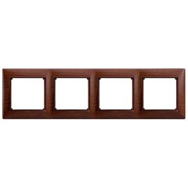 VALENA DIY Рамка 4-местная дерево тонированное