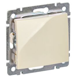 VALENA DIY Выключатель 1-клавишный схема 1 10АХ безвинтовые зажимы слоновая кость