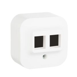 QUTEO Адаптер для розеток RJ45 Keystone белый