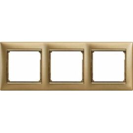 VALENA DIY Рамка 3-местная золото матовое