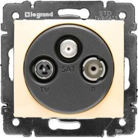 VALENA DIY Розетка TV-FM-SAT тип звезда слоновая кость