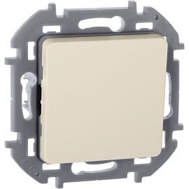 INSPIRIA Переключатель 1-клавишный схема 6 10АХ безвинтовые зажимы слоновая кость