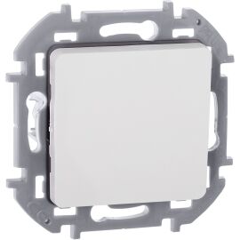 INSPIRIA Переключатель 1-клавишный схема 6 10АХ безвинтовые зажимы белый