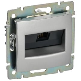 VALENA DIY Розетка компьютерная RJ45 категория 5Е UTP с захватами алюминий