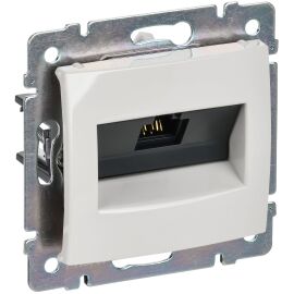 VALENA Розетка компьютерная RJ45 категория 5Е UTP с захватами белый