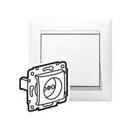 VALENA DIY Розетка 1-местная без заземления без защитных шторок 16А белый