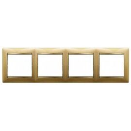 VALENA DIY Рамка 4-местная золото матовое