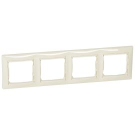 VALENA DIY Рамка 4-местная слоновая кость