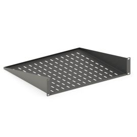 Полка угловая 19", 1U, 485х250мм, черная, DANNMAN 4051259